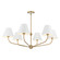 Xavier Six Light Chandelier in Vibrant Gold (60|XAVB9316VGWH)