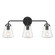 Voss Three Light Bath in Matte Black (60|VSS7013MK)