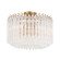 Lofton Five Light Semi Flush Mount in Aged Brass (60|LOF5005AGCEILING)