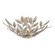 Broche Four Light Semi Flush Mount in Antique Silver (60|560SA)