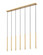 Forest LED Linear Chandelier in Modern Gold (224|919MP247LMGLDLED)