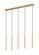 Forest LED Linear Chandelier in Modern Gold (224|919MP245LMGLDLED)