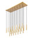 Forest LED Linear Chandelier in Modern Gold (224|919MP1223LMGLDLED)