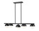 Realm Sphere Five Light Linear Chandelier in Matte Black (224|75175LMB)