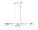 Realm Sphere Five Light Linear Chandelier in Brushed Nickel (224|75175LBN)