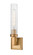 Beau One Light Wall Sconce in Rubbed Brass (224|7401SRB)