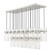 Fontaine 23 Light Linear Chandelier in Brushed Nickel (224|7002P523LBN)