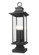 Tiberius Four Light Outdoor Pier Mounted Fixture in Black (224|5017PHBSSQPMBK)