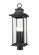 Tiberius Four Light Outdoor Post Mount Fixture in Black (224|5017PHBRBK)