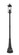 Tiberius Four Light Outdoor Post Mounted Fixture in Black (224|5017PHBR564PBK)