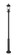 Tiberius Four Light Outdoor Post Mounted Fixture in Black (224|5017PHBR5010PBK)