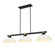Bronte Three Light Billiard in Matte Black + Rubbed Brass (224|19553MBRBDMO14)