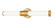 Warwick LED Vanity in Modern Gold (224|102025WMGLDLED)