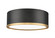 Bradley LED Flush Mount in Matte Black + Modern Gold (224|1018F12MBMGLDLED)