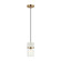 Marmor One Light Pendant in Aged Gold Brass + White Marble (423|C39901AG)