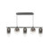 Refrax Five Light Chandelier in Matte Black (423|C37405MBSM)