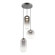 Refrax Three Light Pendant in Matte Black (423|C37403MBSM)