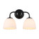 Dorinda Two Light Vanity in Matte Black (62|6954BA2BLKOP)