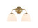 Dorinda Two Light Vanity in Brushed Champagne Brass (62|6954BA2BCBOP)