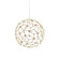Spheris LED Pendant in Natural Brass (62|546216NBS)