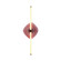 Colorella LED Wall Sconce in Rose Gold (62|388239RGPUCL)
