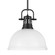 Duncan One Light Pendant in Matte Black (62|3604LBLKWHT)