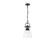Duncan One Light Pendant in Matte Black (62|3602SBLKWHT)
