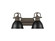 Duncan Two Light Vanity in Rubbed Bronze (62|3602BA2RBZBLK)