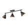 Duncan Three Light Semi-Flush Mount in Matte Black (62|36023SFBLKRBZ)