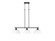 Duncan Three Light Linear Pendant in Matte Black (62|36023LPBLKWHT)