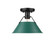 Orwell One Light Flush Mount in Matte Black (62|3306FMBLKGN)
