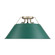 Orwell Three Light Flush Mount in Aged Brass (62|33063FMABGN)