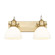 Hines Two Light Vanity in Brushed Champagne Brass (62|3118BA2BCBOP)