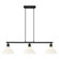 Carver Three Light Linear Pendant in Matte Black (62|0305LPBLKVMG)
