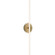 Lanky LED Wall Sconce in Aged Brass (34|WS9952740AB)