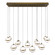 Cyllindra LED Chandelier in Aged Brass (34|PD77514LAB)