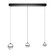 Cyllindra LED Chandelier in Black Chrome (34|PD77503LBC)