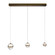 Cyllindra LED Chandelier in Aged Brass (34|PD77503LAB)