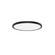 Round LED Flush Mount in Black (34|FM252124CSBK)