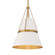 Springfield One Light Pendant in Legacy Brass & Off White Cream (7|3933879)