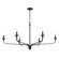 Velena Six Light Chandelier in Dark Matte Black (7|3826899)