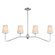 Durham Four Light Linear Chandelier in Polished Chrome (16|12697WTPC)