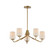 Durham Five Light Chandelier in Natural Aged Brass (16|12696WTNAB)