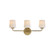 Durham Three Light Bath Vanity in Natural Aged Brass (16|12693WTNAB)