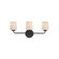 Durham Three Light Bath Vanity in Black (16|12693WTBK)