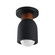 Pompeii One Light Flush Mount in Lava / Black (16|10629LVBK)