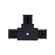 Trilo Track Track T-Connector in Black (347|TRC989123BK)