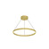 Cerchio LED Pendant in Brushed Gold (347|PD87124BGUNV010)
