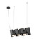 Domino LED Linear Pendant in Black (347|LP17435BKUNV)