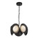 Cleo LED Chandelier in Black/Opal Glass (347|CH77916BKOPUNV)